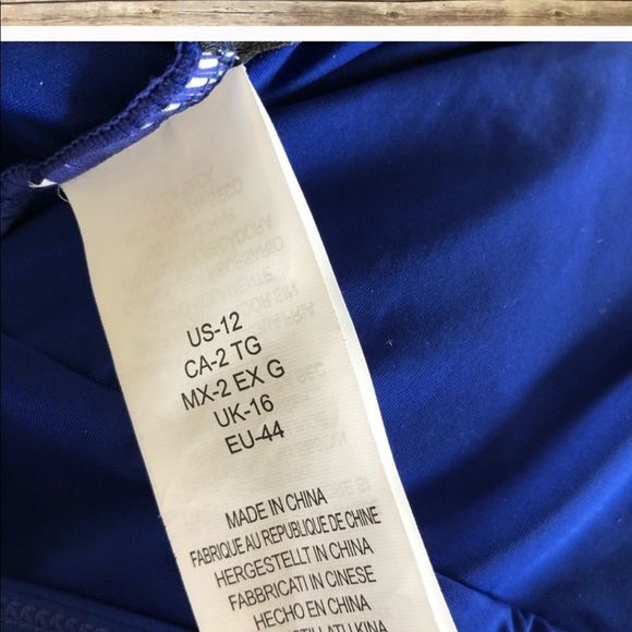 La Blanca Blue Plunge One-Piece - Picture 6 of 8